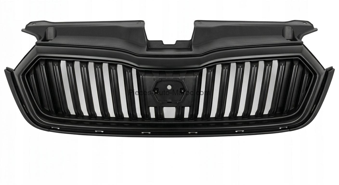 Grille de Calandre Noire Skoda Octavia 2020-2026 OEM 5E3853653ZD4 Maroc