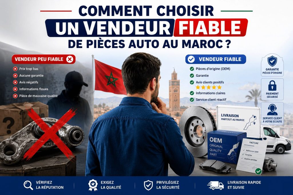 Comment choisir un vendeur fiable de pièces auto au Maroc ?
