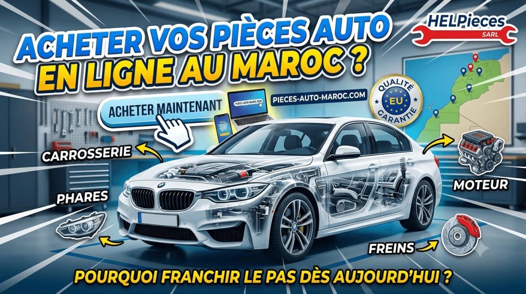 Pourquoi acheter vos pièces auto en ligne au Maroc ?